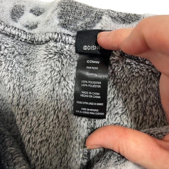 Disney fleece pajamas gray mickey mouse soft long sleeve pullover joggers XXL - Picture 6 of 11